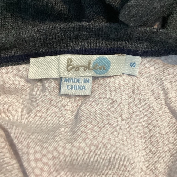 Boden Merino Wool Sweater Size S Contrast Trim - Picture 6 of 7